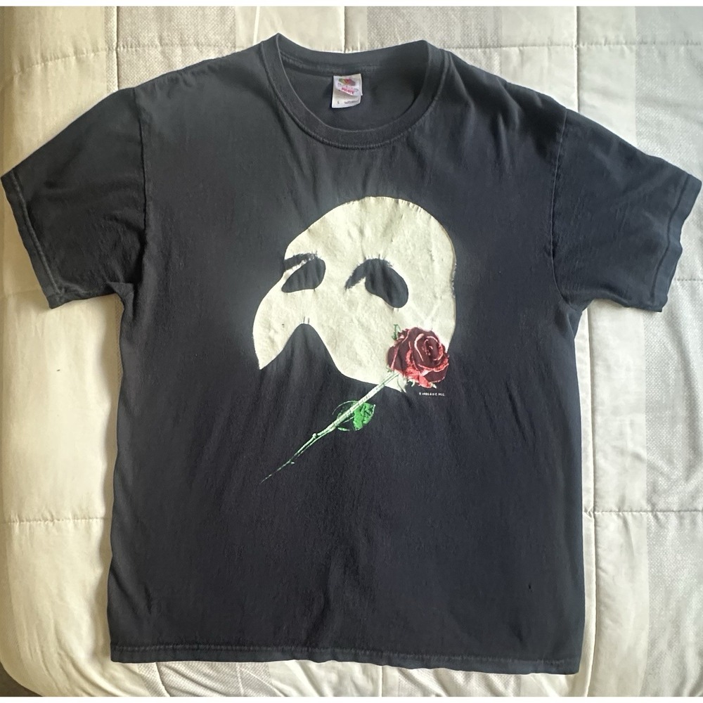VTG Phantom of the Opera T-Shirt - Fruit of the Loom Heavy Cotton 1986 Large